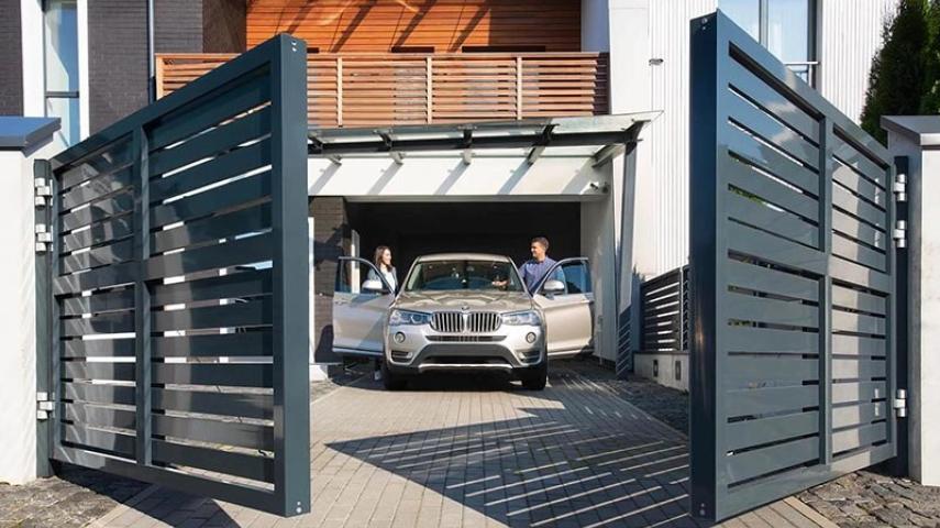 распашные ворота в Новопавловске